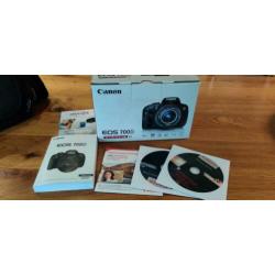 Canon EOS 700d met tas, 3 accu's en 2 laders