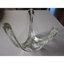 Vintage kristal freeform centerpiece - fruitschaal