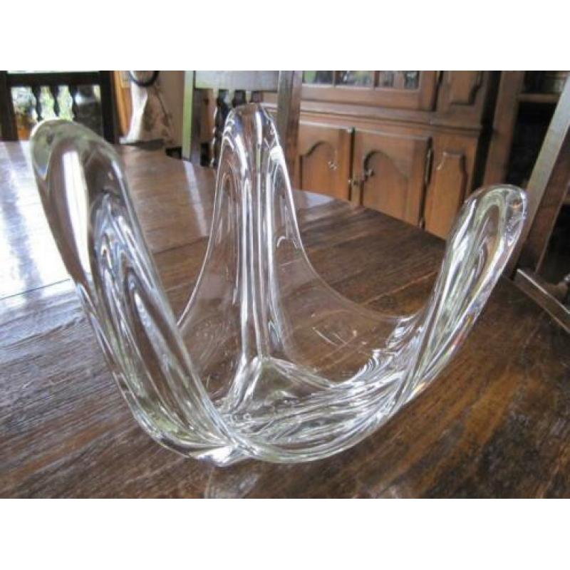 Vintage kristal freeform centerpiece - fruitschaal