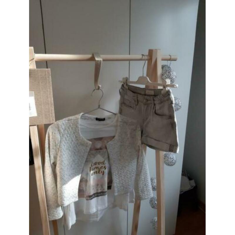 Shirt en jasje maat 140 evt met short