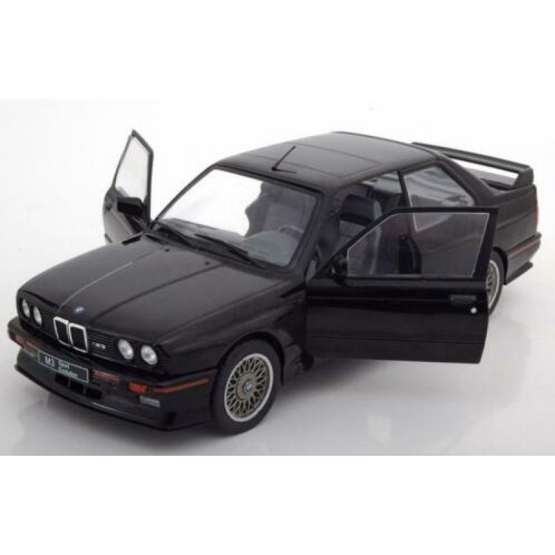 Jsn Solido 1:18 BMW 3 Series M3 ( E30) Sport Evo 1990 zwart