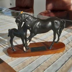 Beswick porselein paard Black Beauty and foal