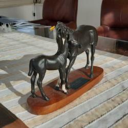 Beswick porselein paard Black Beauty and foal