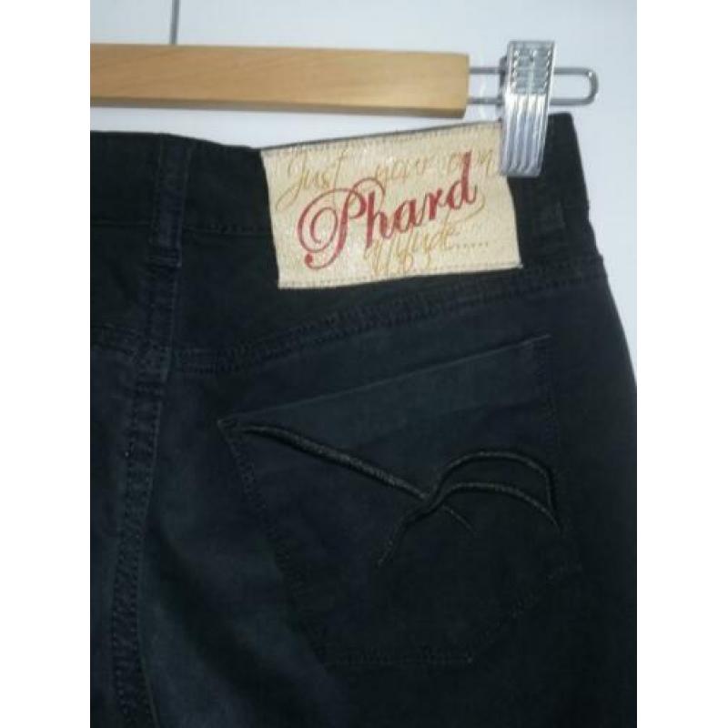 Phard zwarte dames jeans, maat XS, 24 inch