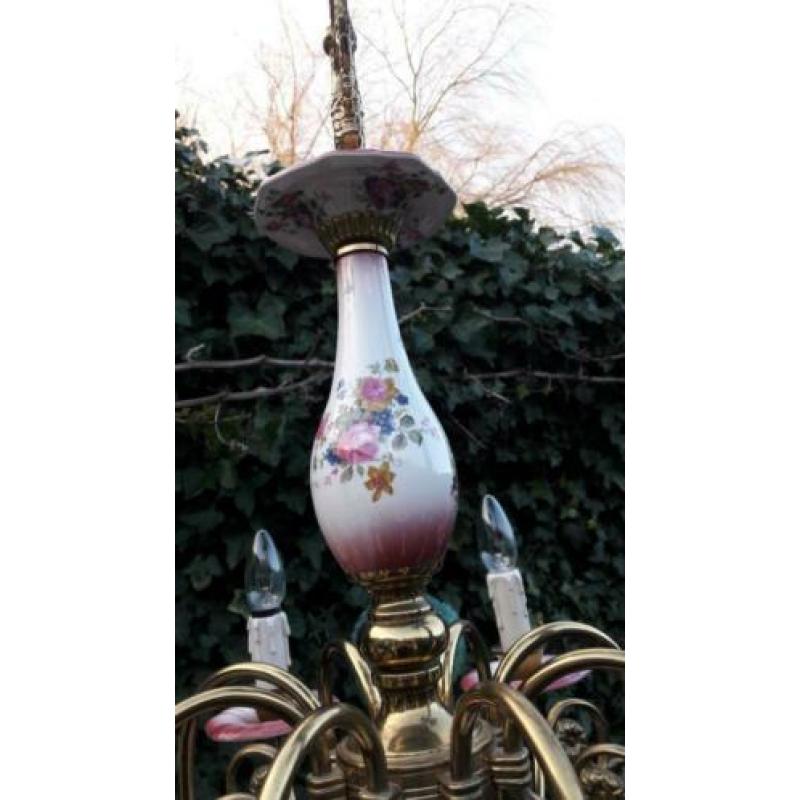 ***antieke lamp met 8 armen ***