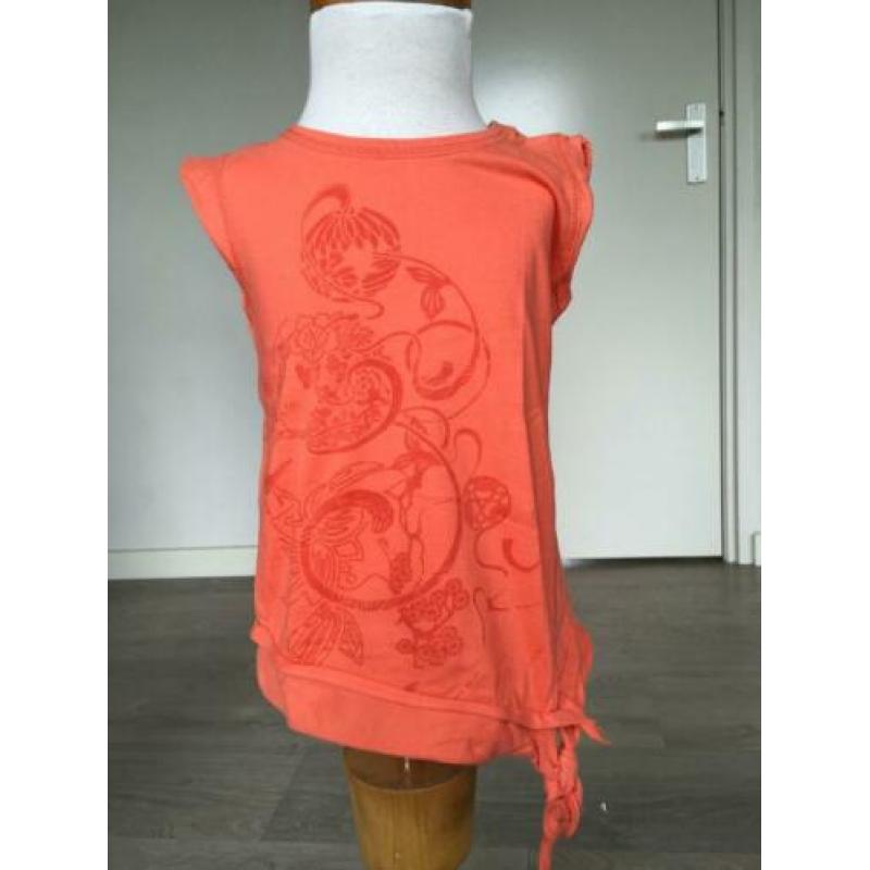 LCKR shirt donker oranje zeer netjes mt 104 D4