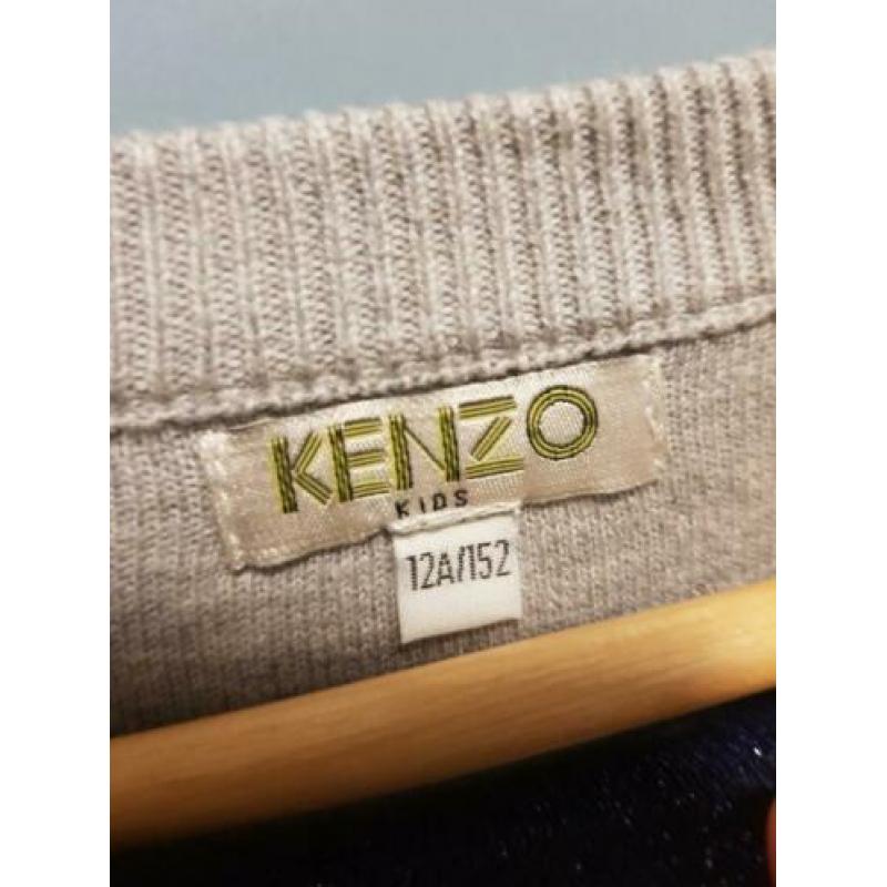 KENZO JURK grijs met blauw