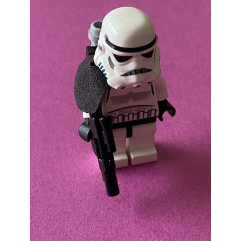 Lego StarWars Sand Trooper Stormtrooper zwarte Cape Nieuw