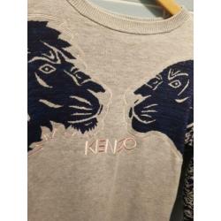 KENZO JURK grijs met blauw