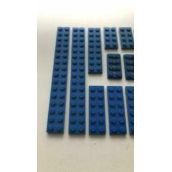 Blauwe lego plaatjes dubbel 20 stuks