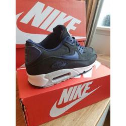 Nike air max 90 blauw wit DENIM Maat 40 41 42 43 44 45 46