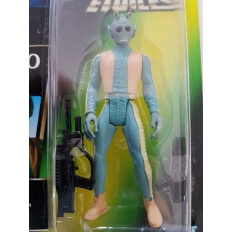 -40% Star Wars POTF Green Tri Logo Greedo with Blaster