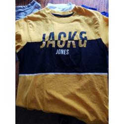 Te koop: 6 Jack&Jones t shirts mt 164