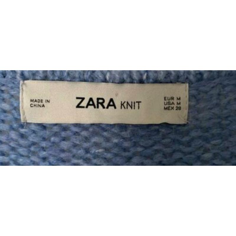 zara vest blauw m