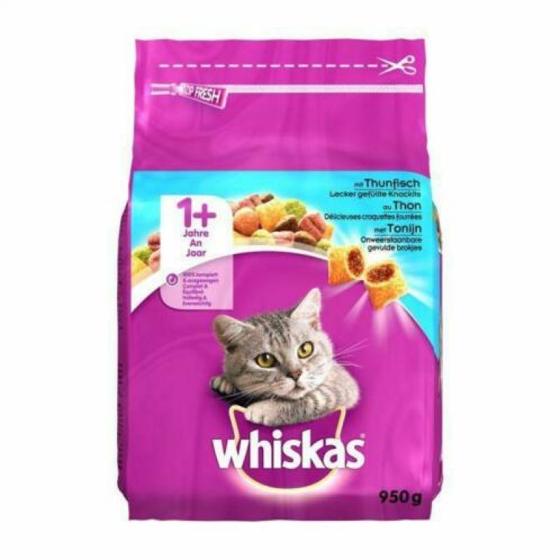 Whiskas kattenvoer droog 950 ps.