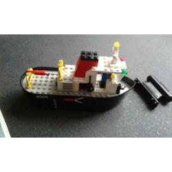 Vintage Lego bouwpakket nr. 4005 Sleepboot met drijver