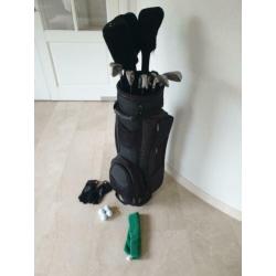 Complete beginner golfset incl tas, handschoenen en 4 ballen