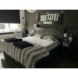 Karlsson Beter Bed boxspring Arendal graphite/zwart 90x200