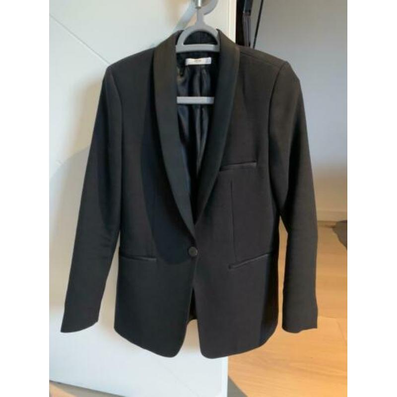 Jasje van Mango suit blazer kolbert zwart xs nieuw zara