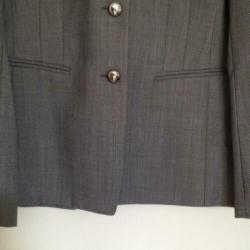 Jobis jasje colbert blazer wol blauw gemeleerd gevoerd mt 40