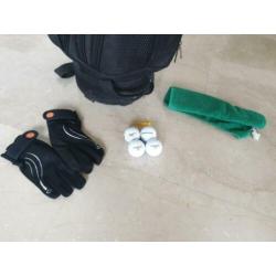 Complete beginner golfset incl tas, handschoenen en 4 ballen