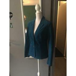 blauwe ribstof blazer van streetone maat 40