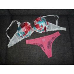 lingerie setje bloemmotief