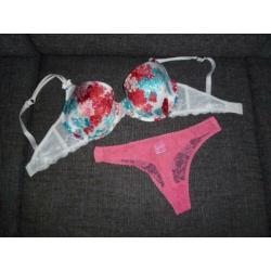 lingerie setje bloemmotief