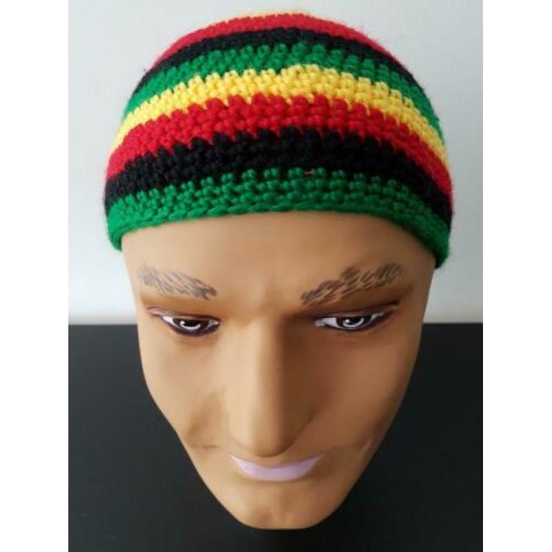 Rasta reggae gehaakte muts dames heren