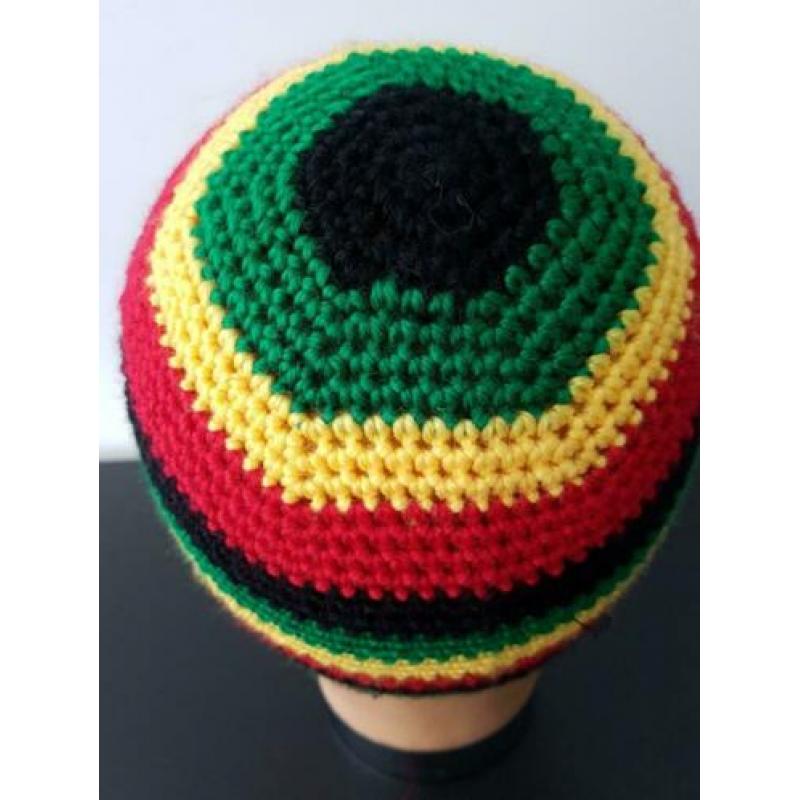 Rasta reggae gehaakte muts dames heren