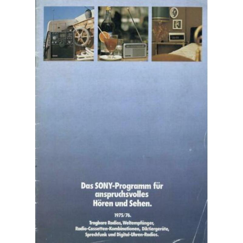 Sony, horen und sehen programm 1975 1976