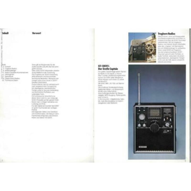 Sony, horen und sehen programm 1975 1976