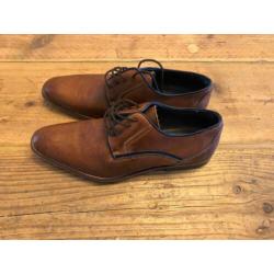 Van beers cognac leren schoenen maat 41