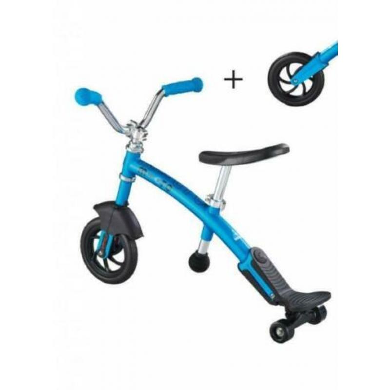 Micro G-bike Carver Deluxe blauw loopfiets