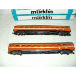 2x Marklin rijtuig v/d OBB Ho no 4149 met o.v.p.