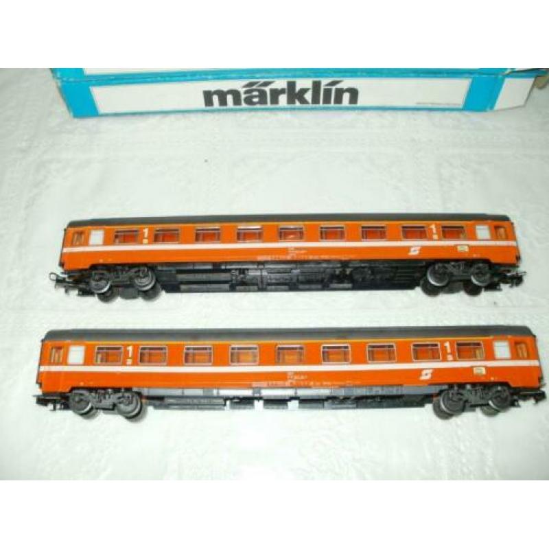 2x Marklin rijtuig v/d OBB Ho no 4149 met o.v.p.