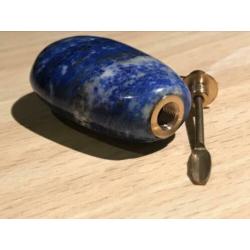 Lapis lazuli snuifflesje, parfumflesje, snuff bottle