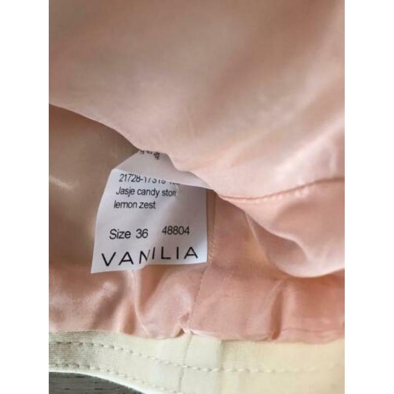 Vanilia blazer 36 licht geel