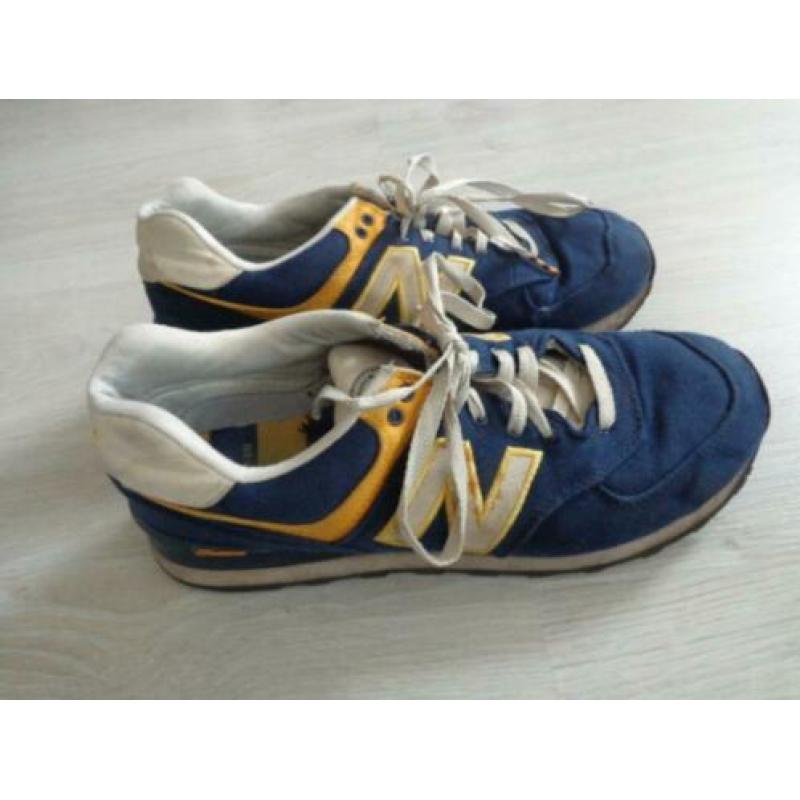 NB sportschoen blauw /geel mt 43