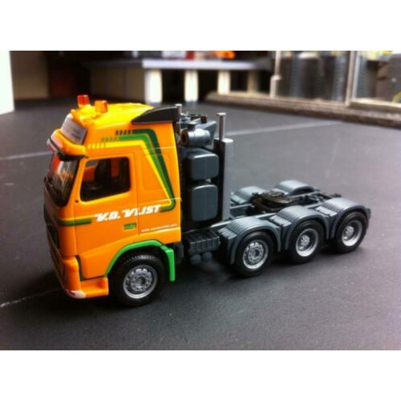 Herpa zwaar Transport v.d Vlist Volvo 4 asser Truck