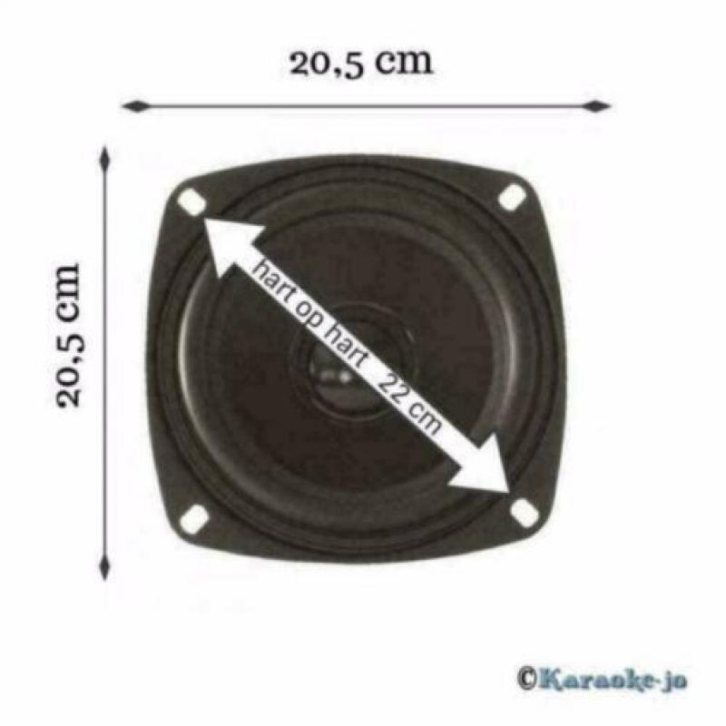 Dynavox 4 Ohm basluidspreker 20 cm 100 Watt