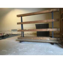 Glasbok houten platenbok steun pallet transport