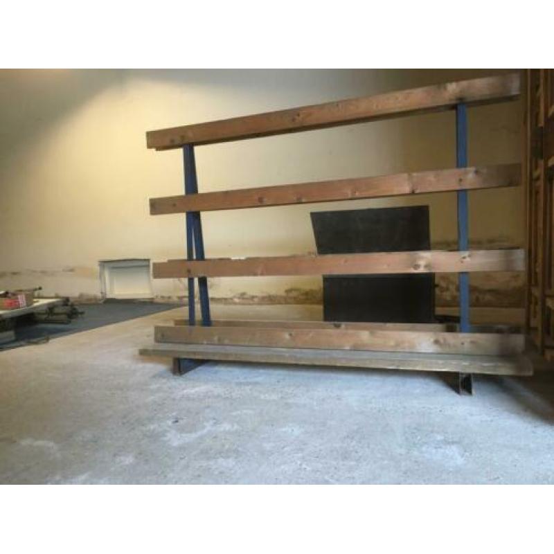 Glasbok houten platenbok steun pallet transport