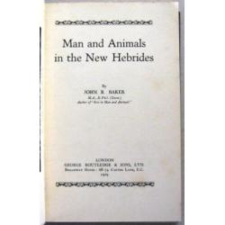 Man and Animals in the New Hebrides 1929 Baker Pacific R6726