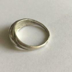 Mooi zilver ring 800 zilver