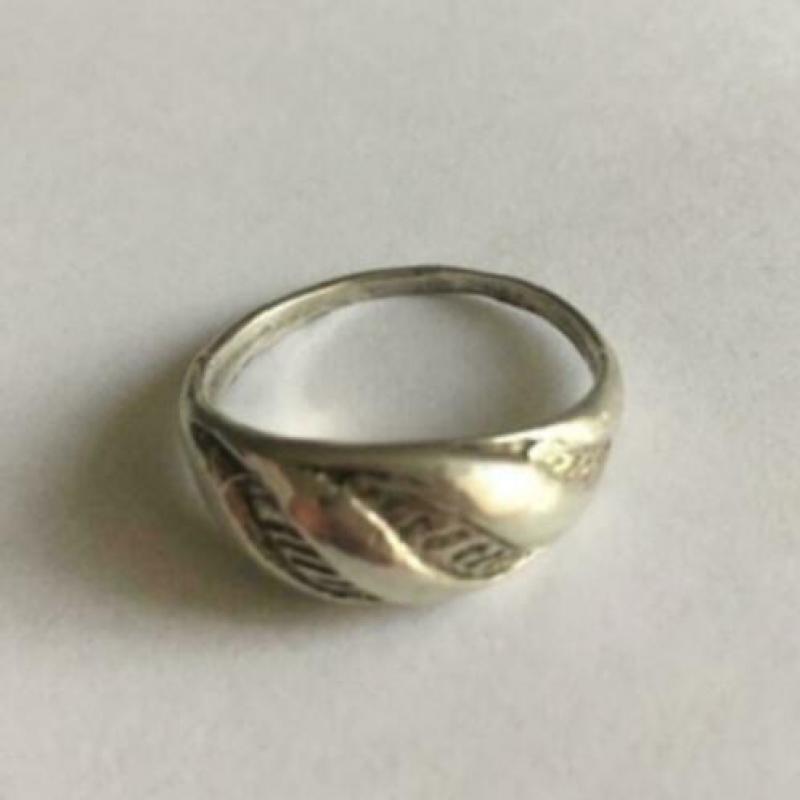 Mooi zilver ring 800 zilver