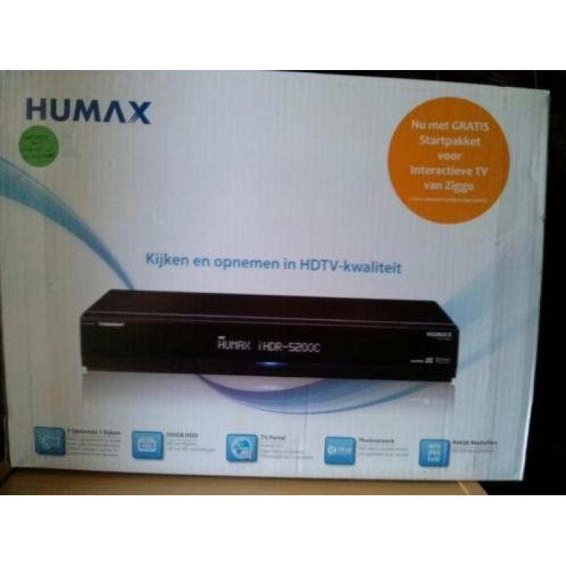 Humax. Ihdr 5200c 500gb harddisk. Met Wi-Fi. Dongel