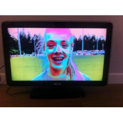 Philips 37 inch LCD TV Televisie met defect