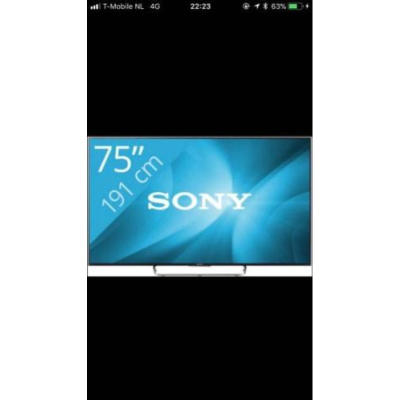 Sony tv KDL-75W855C 75 inch 191m