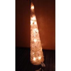 Kerstverlichting kegel cremekleurig